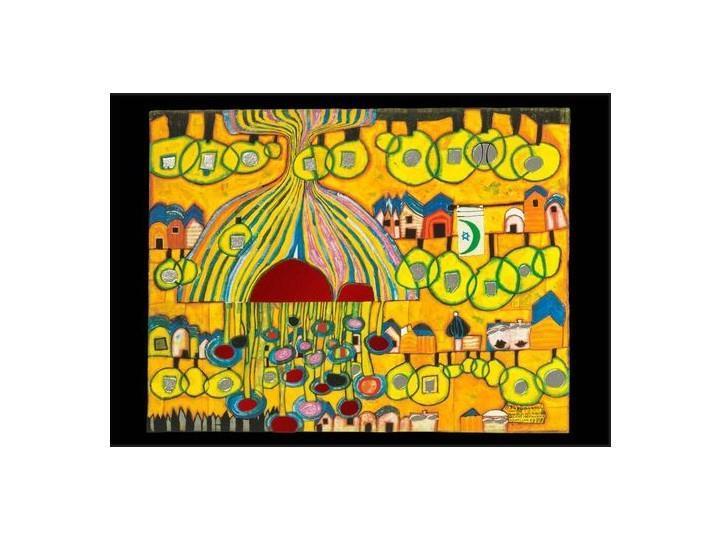 Hundertwasser Art Card (894) Positive Soul Trees