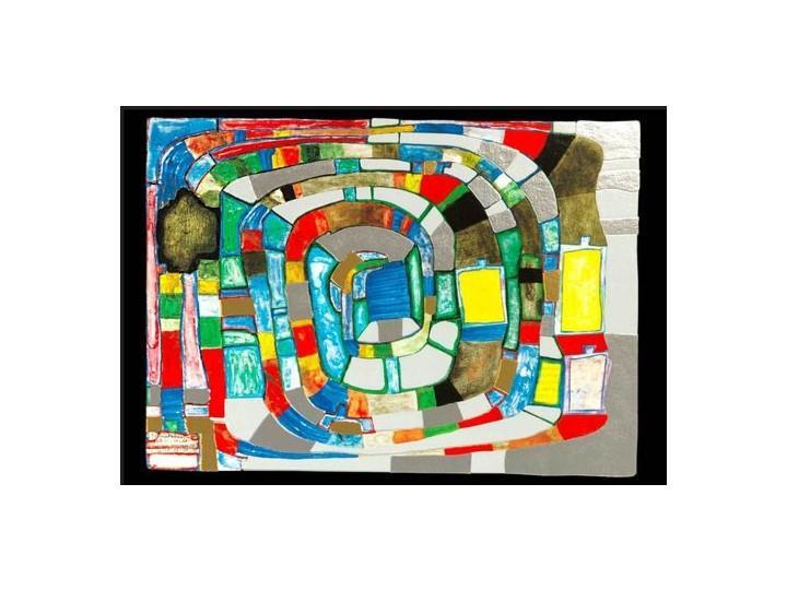 Hundertwasser Art Card (897) Silver Spiral