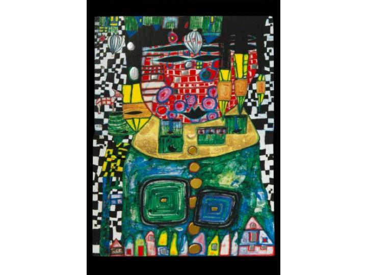 Hundertwasser Art Card (928) King Of Antipodes