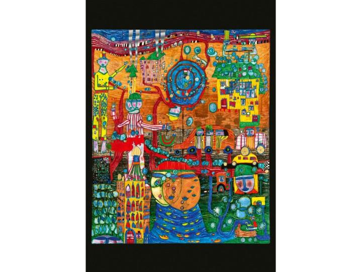 Hundertwasser Art Card (936) 30 Day Fax