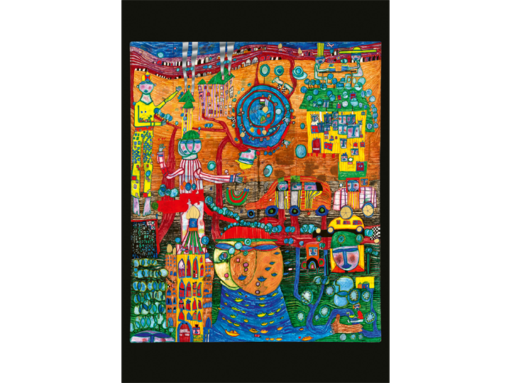 30 Day Fax (936) - Hundertwasser Art Card