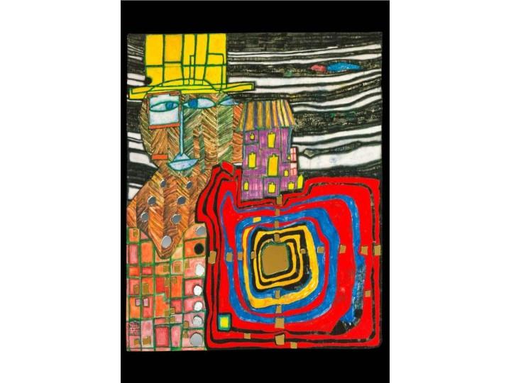 Hundertwasser Art Card (982) All Ear