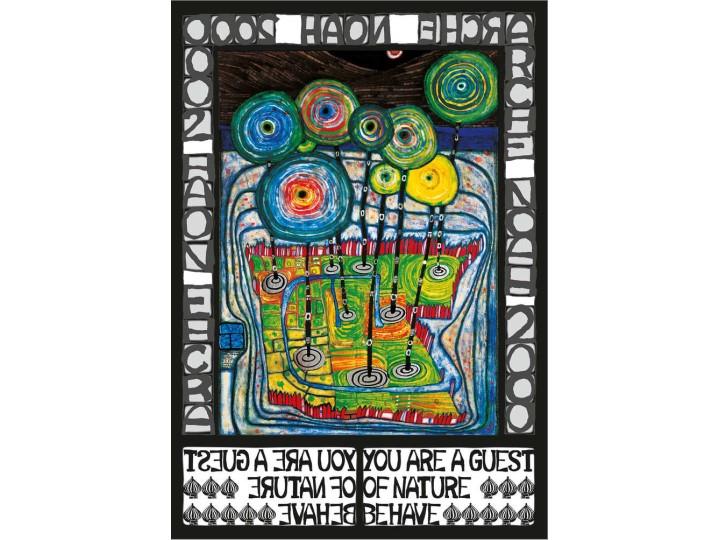 Hundertwasser Art Card (775A) Arche Noah 2000