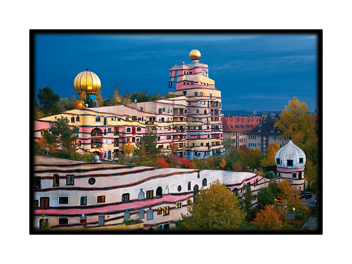 The Forest Spiral - 011 - Hundertwasser Architecture Card