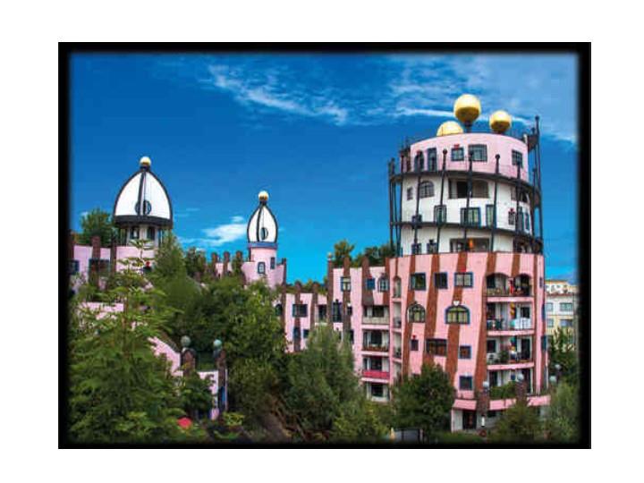 Hundertwasser Architecture Card MAGDEBURG 021