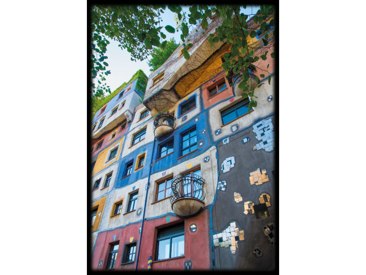 Hundertwasser House Vienna - 023 - Hundertwasser Architecture Card