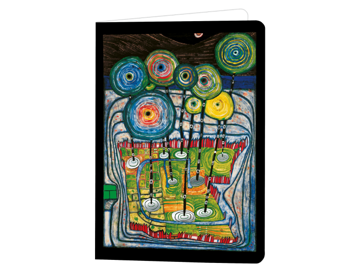 Jardin Park (775) - Hundertwasser Greeting Card