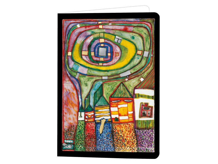 Snail Houses (882) - Hundertwasser Greeting Card