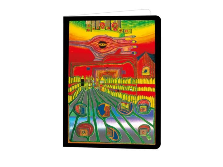 Hundertwasser Greeting Card Street for Survivors (553)