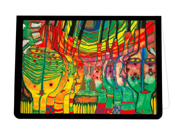 End of Greeks (608) - Hundertwasser Greeting Card