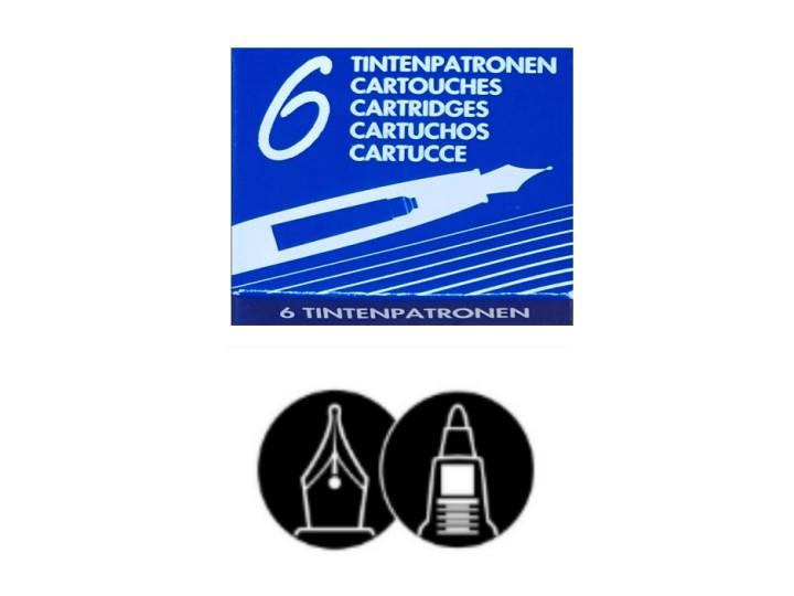 Ink Liner Refill 6pk Blue