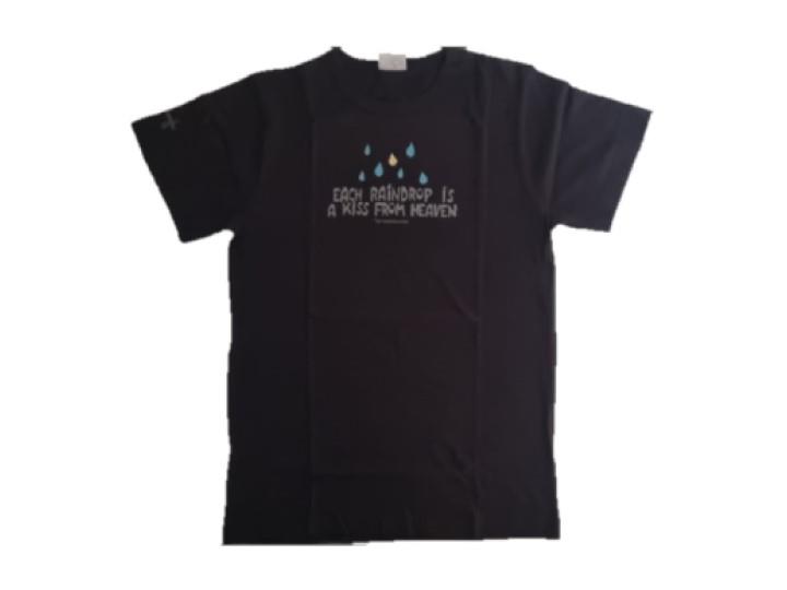 Each Raindrop is a Kiss from Heaven Black - Unisex
