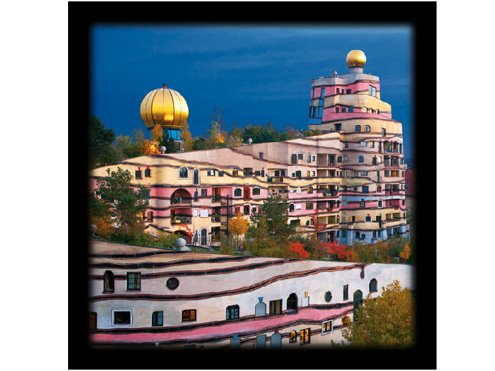 Forest Spiral - Hundertwasser Art Photo 48cm x 48cm