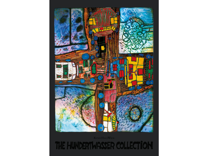 Crossroads (875) - Hundertwasser Art Poster 59.4cm x 84cm