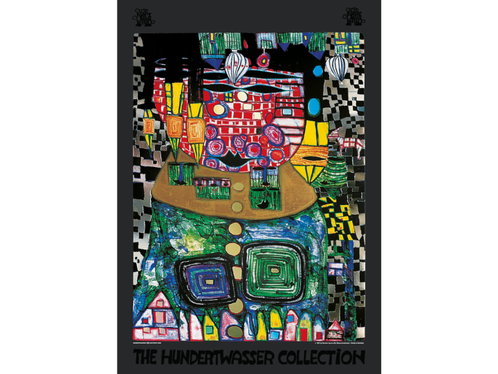 Antipode King (928) - Hundertwasser Art Poster 54.9cm x 84cm