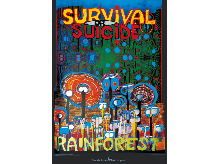 2026 July Sale - Rainforest (895B) - Hundertwasser Art Poster 59.4cmx84cm was $182 Now $109.20
