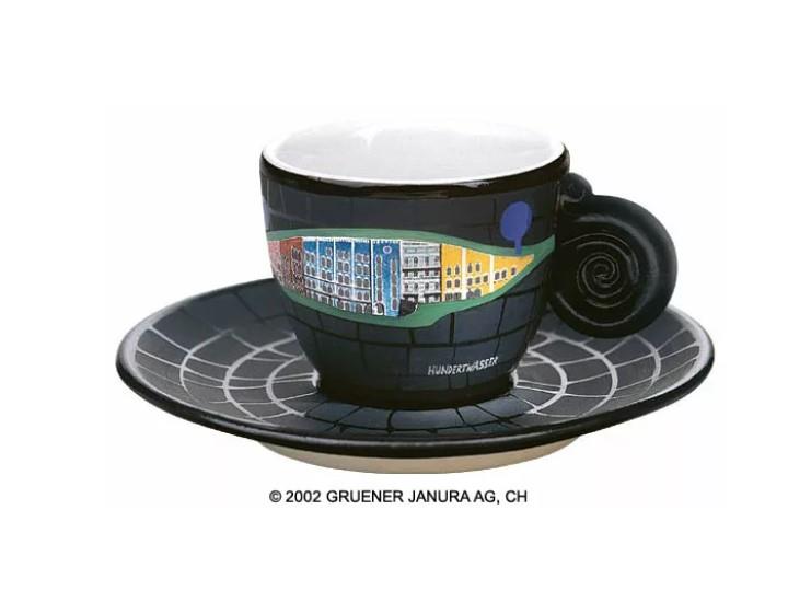 Espresso Cup Hundertwasser "The Rolling Hills"