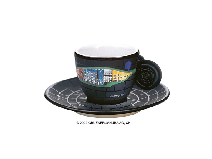 Espresso Cup Hundertwasser "The Rolling Hills"