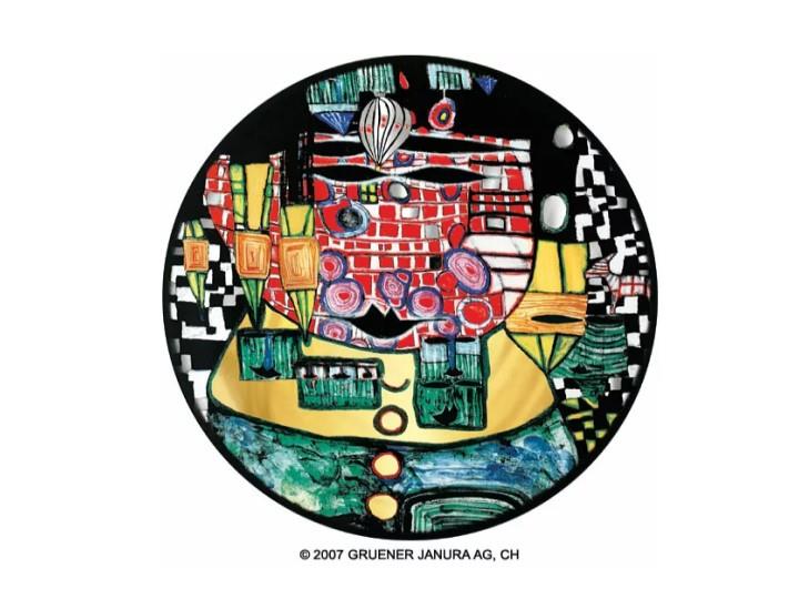 Hundertwasser Presentation Plate Antipodes