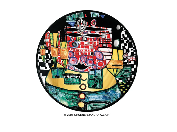 Hundertwasser Presentation Plate Antipodes