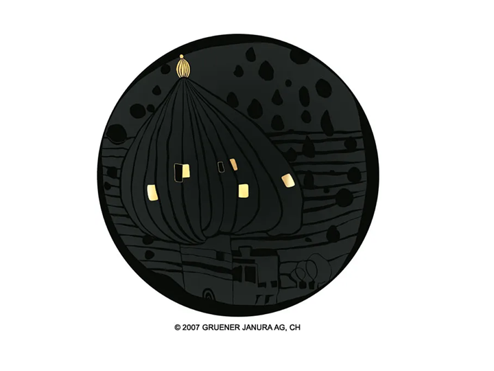Hundertwasser Wall Plate Onionraindome