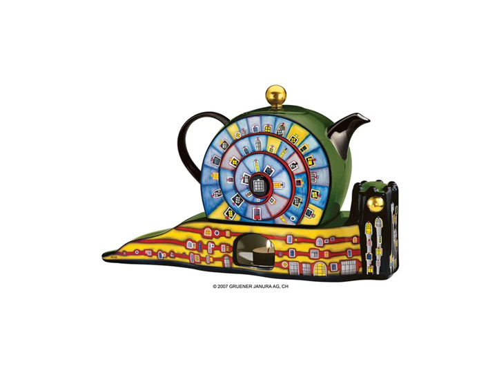 Hundertwasser Porcelain Object - Snail Teapot