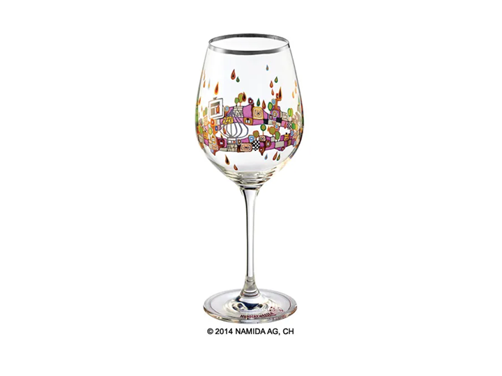 2026 July Sale - Hundertwasser Wine Glass Platnium Rim Purple(1) Was $117 Now $81.90