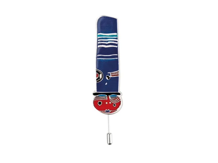 Hundertwasser Brooch "Hats that wear you"