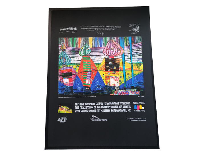 Building Stone Print - Hundertwasser Art Centre 54cm x 71cm