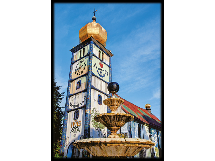 St Barbara - 006 - Hundertwasser Architecture Card