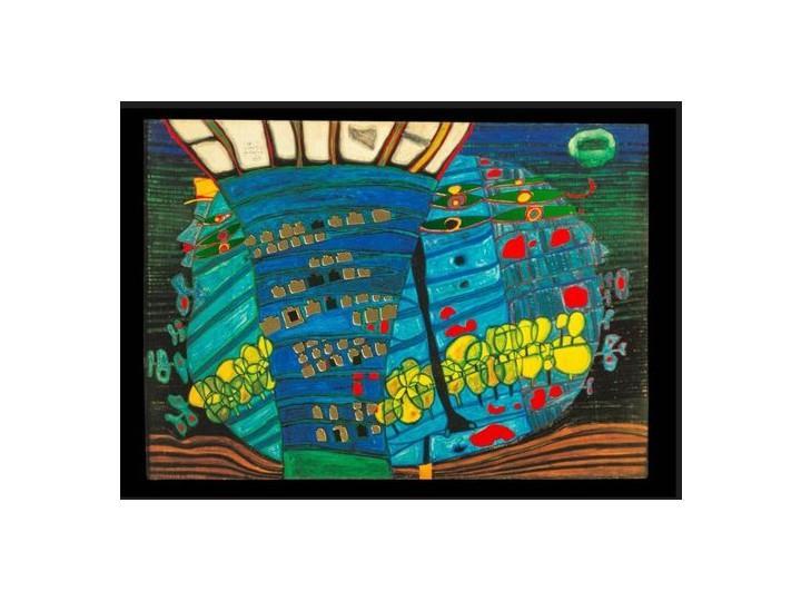 Retired - Hundertwasser Art Poster - The Blue Moon (650)