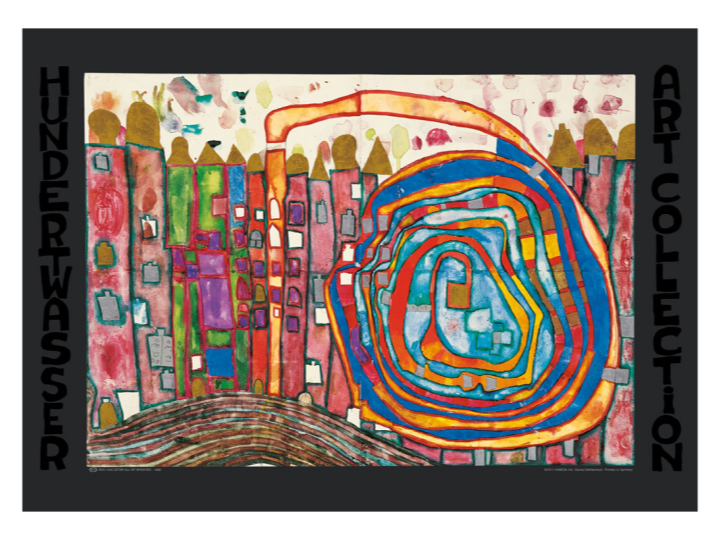 2026 July Sale - Who Has Eaten (970) - Hundertwasser Poster 67cmx48cm Was $119 Now $71.40