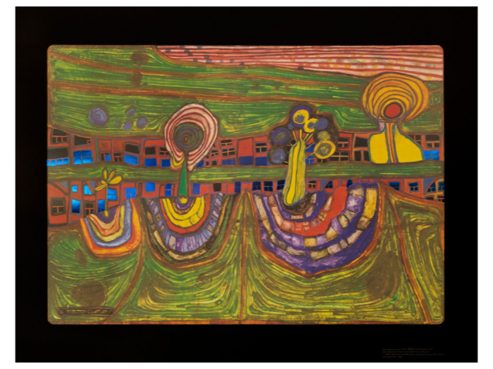 2026 July Sale - Downtownlane (698) - Hundertwasser Art Poster 77cm x 59.4cm Was $182 Now $91