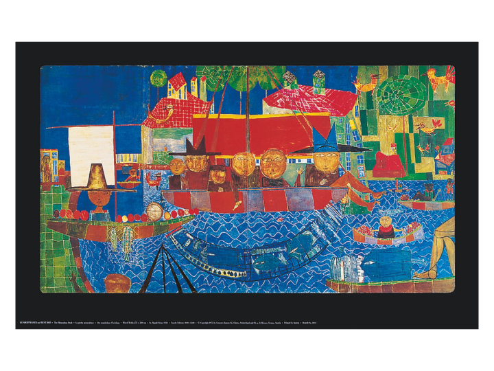 2026 July Sale - The Miraculous Draught (097) - Hundertwasser Art Poster 84cmx58cm Was $182 Now $91