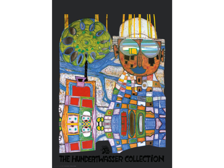 Tropical Chinese (887G) - Hundertwasser Art Poster 59.4cm x 84cm
