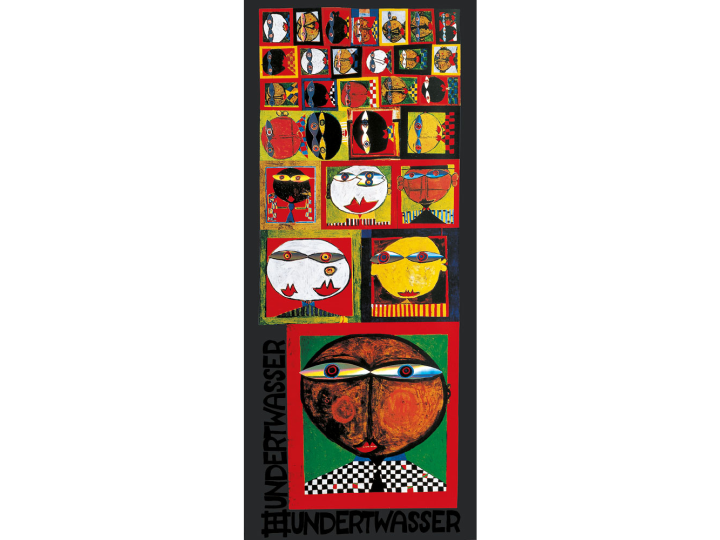 2026 July Sale - We Live In Paradise (134I) - Hundertwasser Art Poster 60cmx138cm Was $330 Now $231