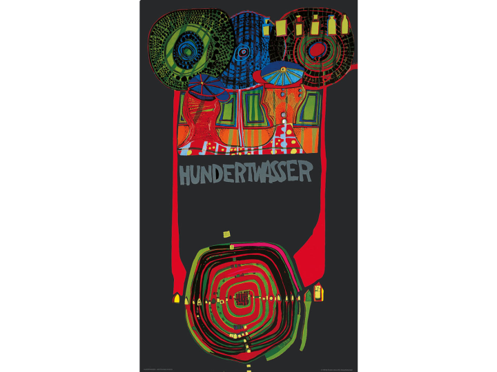2026 July Sale - World Tour (684A) - Hundertwasser Art Poster 49cm x 83cm Was $145 Now $87
