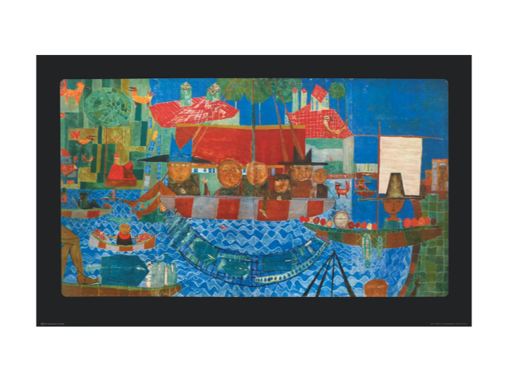 Miraculous Draught (097SW) - Hundertwasser Limited Granolithography 91cm x 56cm