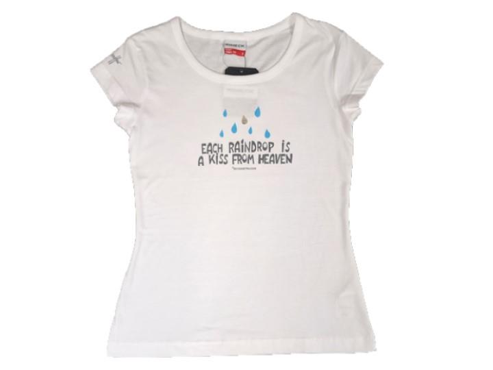 Each Raindrop is a Kiss from Heaven White - Female Fit