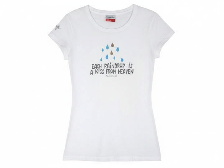 Each Raindrop is a Kiss from Heaven White - Female Fit