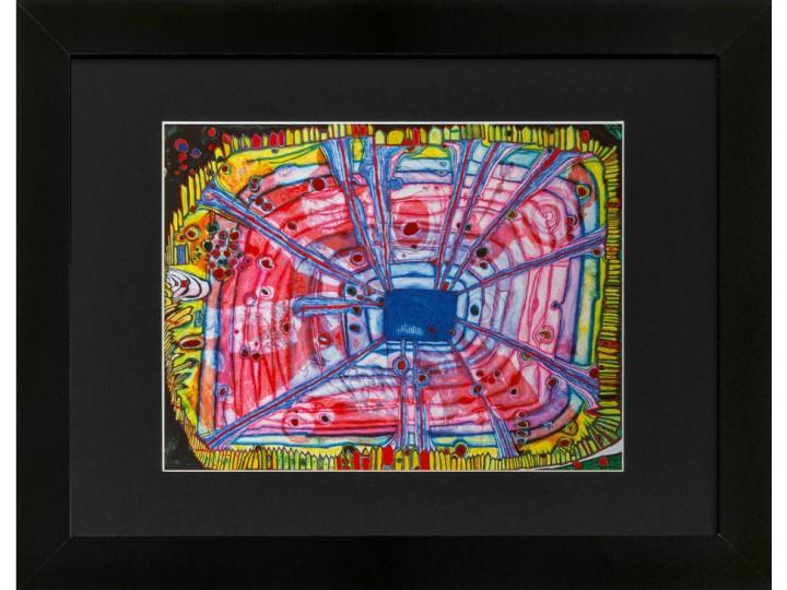 Framed Hundertwasser Art Print