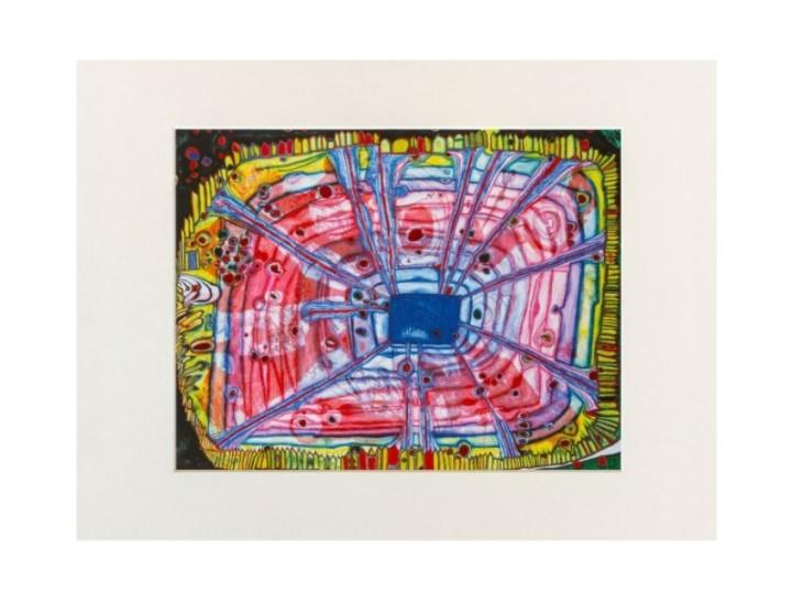RETIRED - Hundertwasser Mini Print "Rain Of Blood"