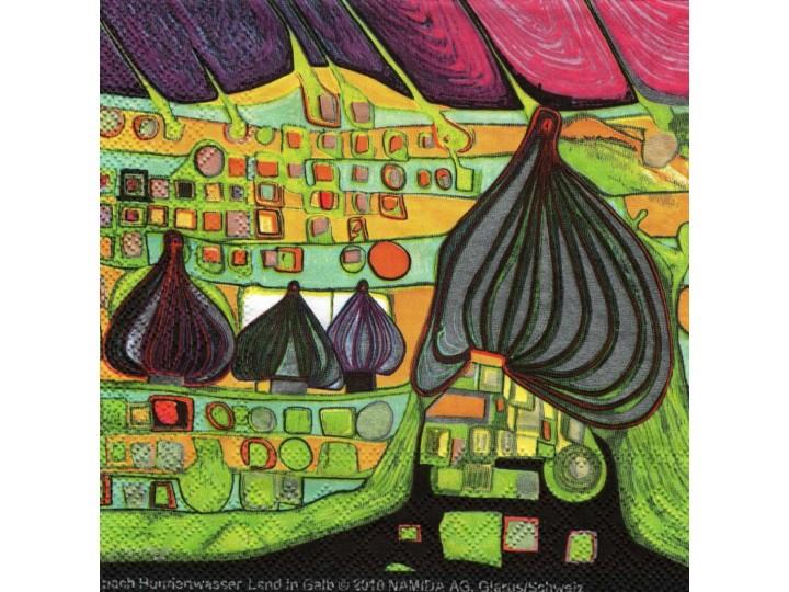 Hundertwasser Serviettes Land