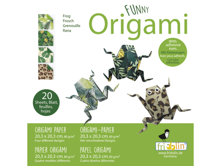 Origami Funny Big Frogs