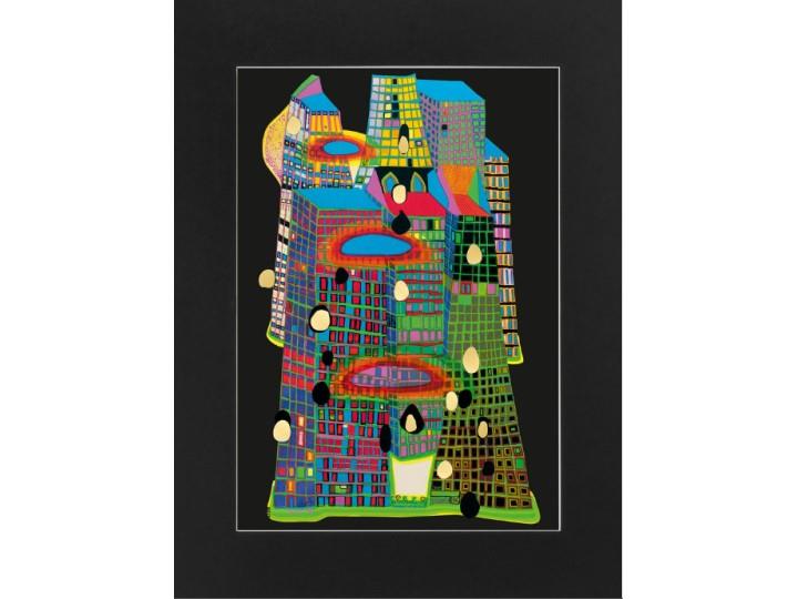 Hundertwasser Mini Print Good Morning City (686)