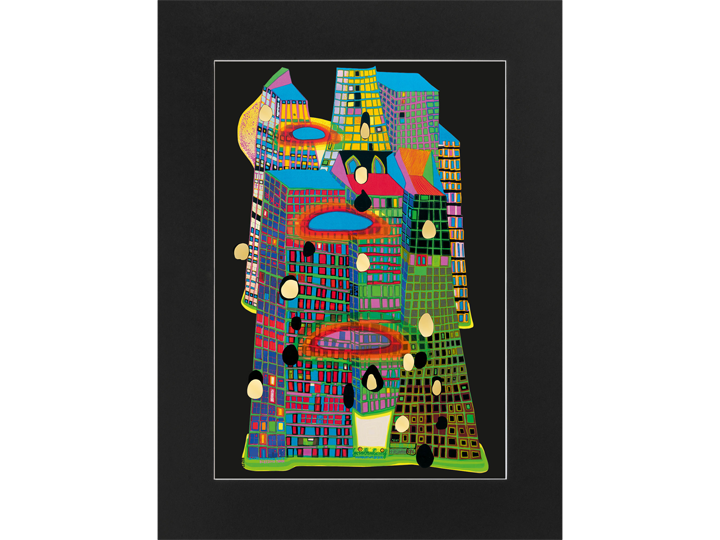 Good Morning City (686) - Hundertwasser Print 30cm x 40cm