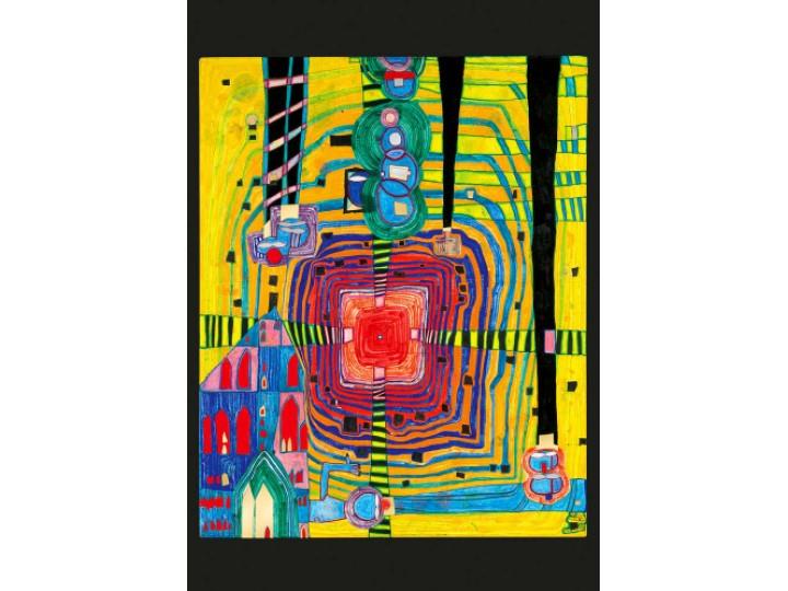 Hundertwasser Art Card (937) Close-Up Infinity