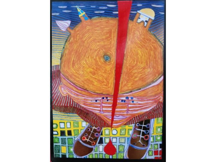 Hundertwasser Art Card (635) My Knowledge of Czech