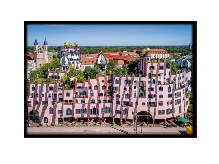 Hundertwasser Architecture Card MAGDEBURG 046