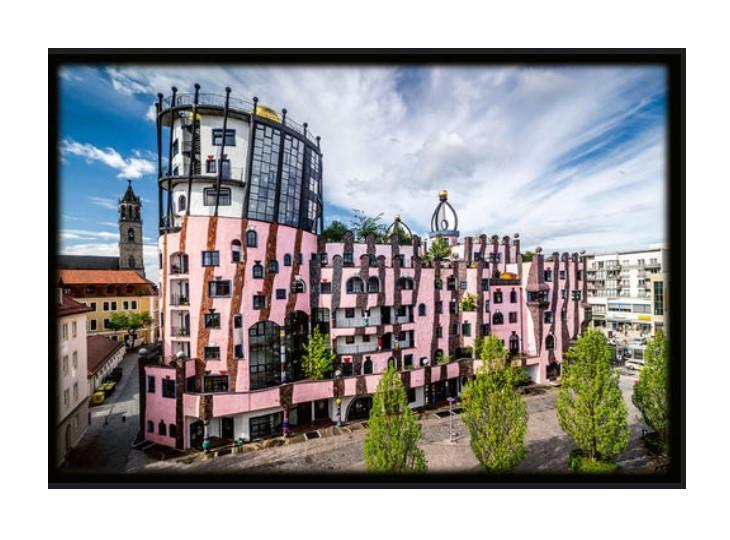 Hundertwasser Architecture Card MAGDEBURG 048